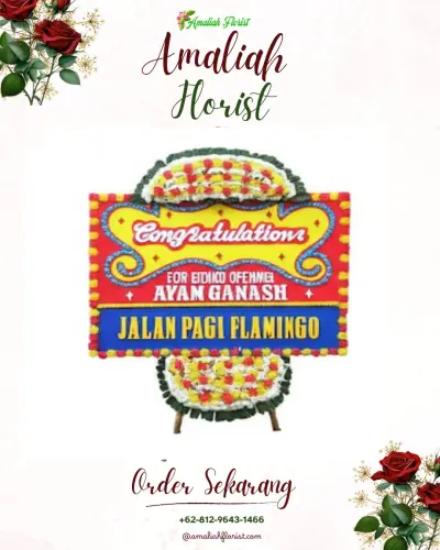 Bunga Papan Congratulation di Terbah